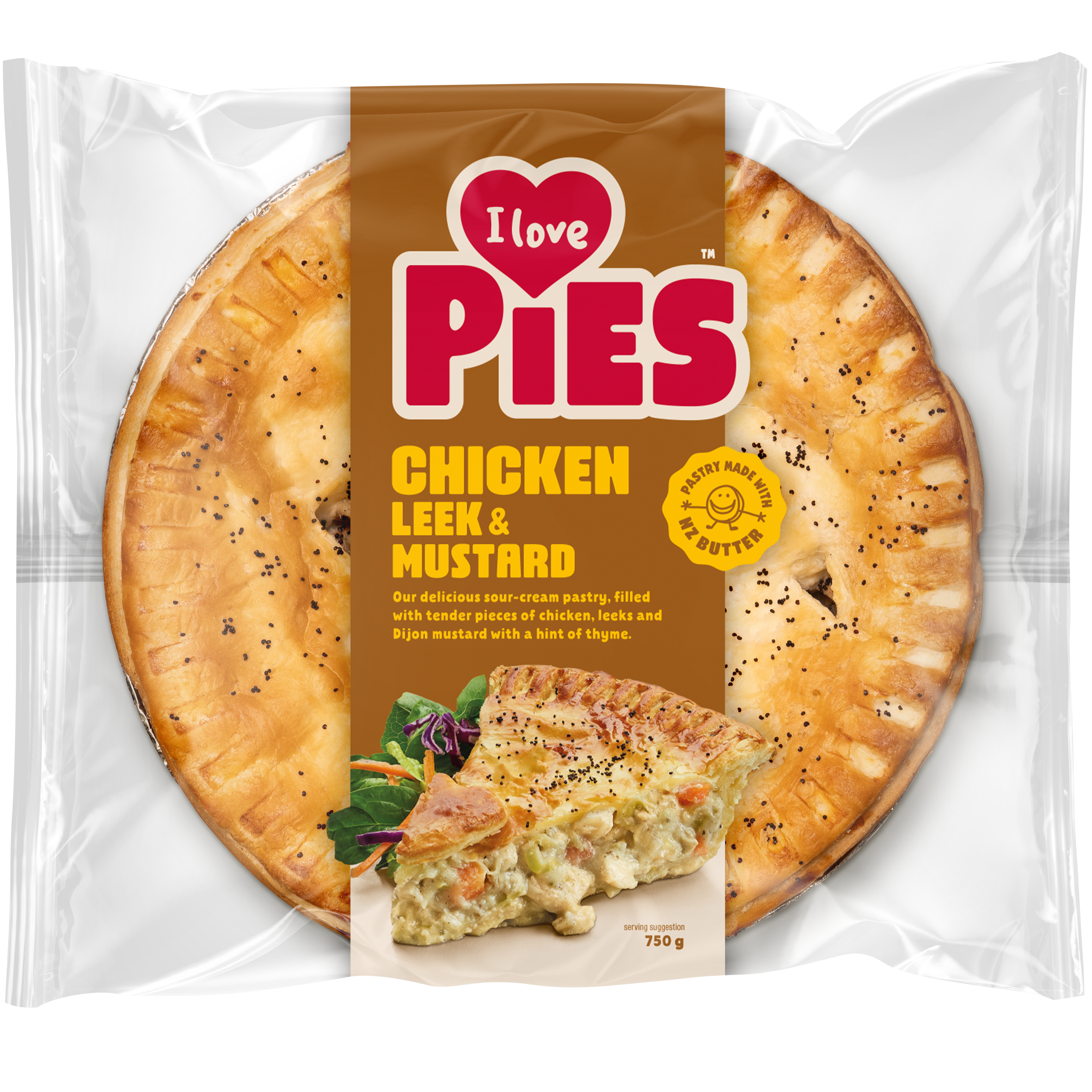 FREE RANGE CHICKEN, LEEK & MUSTARD <span>800g</span>